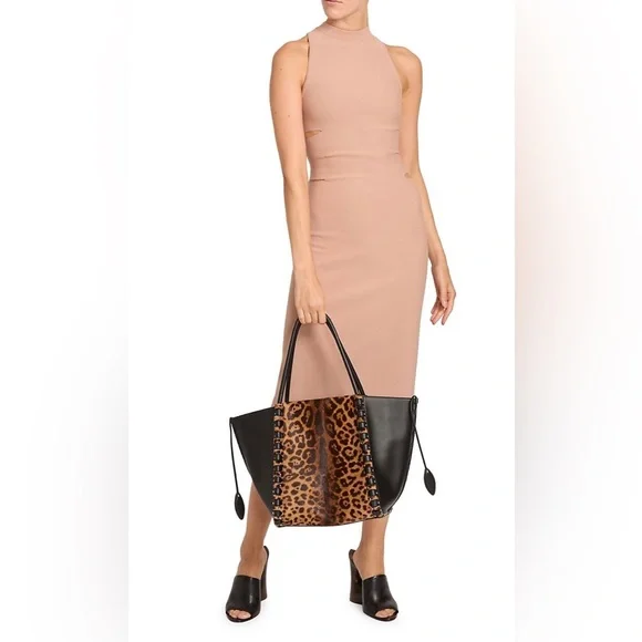 ❌SOLD❌ New $5,250 ALAIA Le Hinge Leopard-Print Calf Hair Tote Bag Handbag - Picture 14 of 16